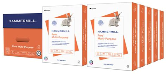 PAPER, MULTIPURPOSE, 20 LBS, 8.5" X 11", 96 BRIGHTNESS, 5000 SHEETS/CT LARGE